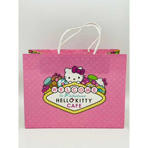 Hello Kitty Cafe Las Vegas Original Shopping Paper Bag - Picture 1 of 3